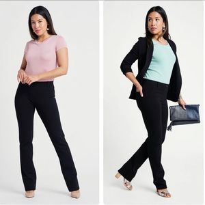 Betabrand Classic Straight-Leg Dress‎ Pant Yoga Pants XLPetite